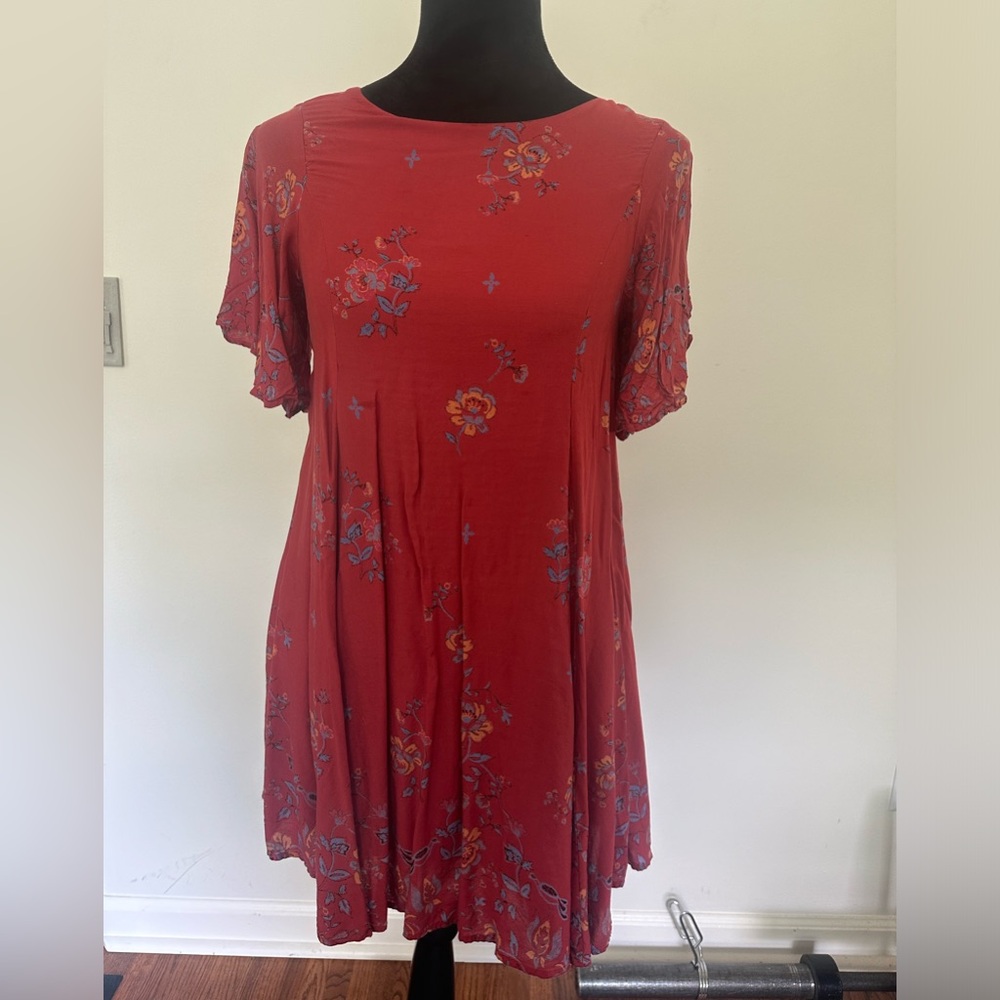 Urban outfitters, kimchi blue, color red, size xsmall, mini dress, open back